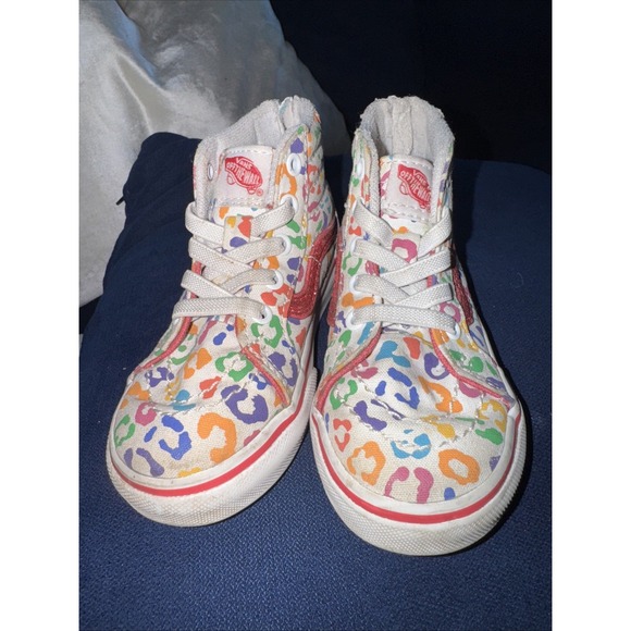 Vans Kids Sneakers - Multicolor Leopard Print - Picture 8 of 12